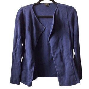 Talbots Navy Open Front Cardigan size Lp
